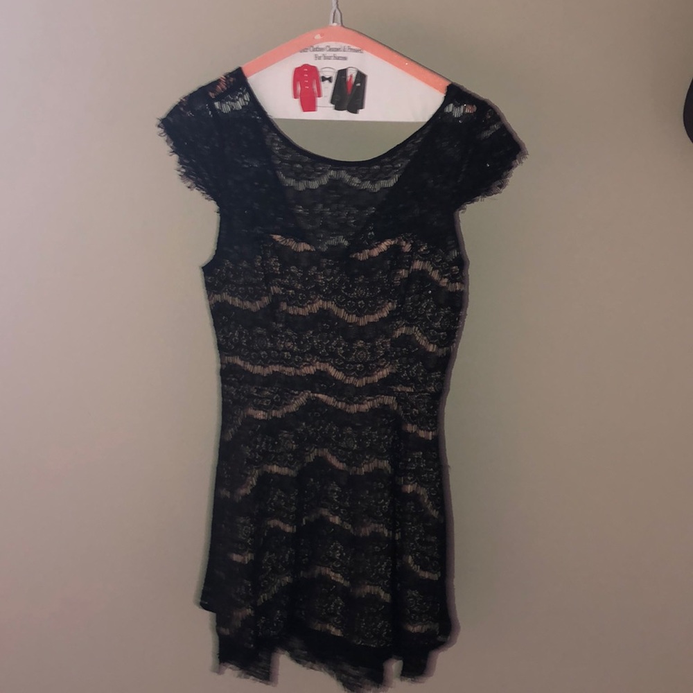 Black lace dress